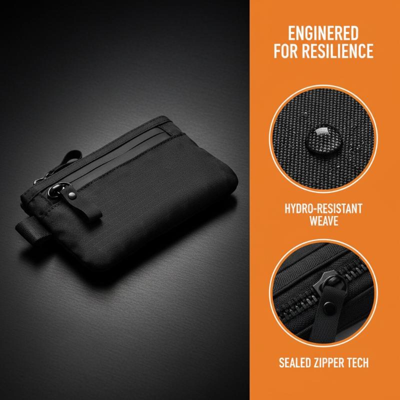 Edc Carry Card - Tactical Waterproof Small Coin Purse RFID