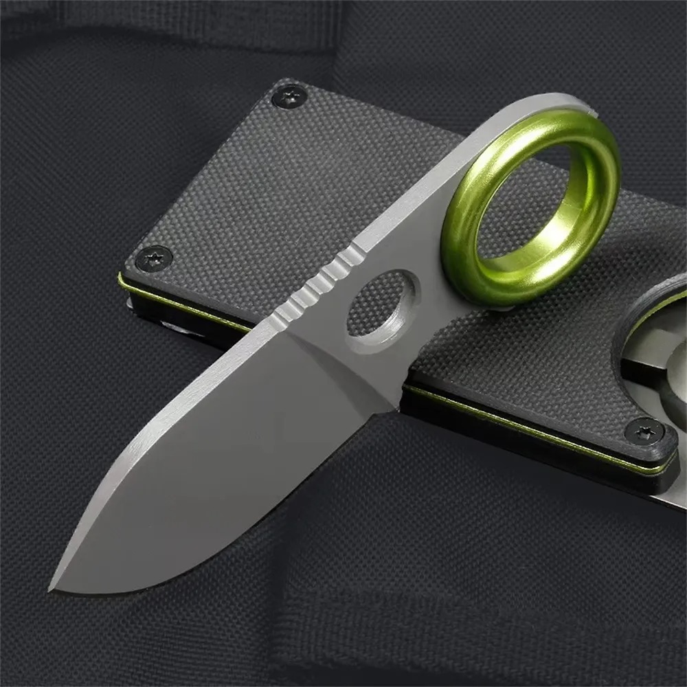 Edc Pocket Carry Fixed Blade - Mini Ring Fixed Blade Knife Stainless