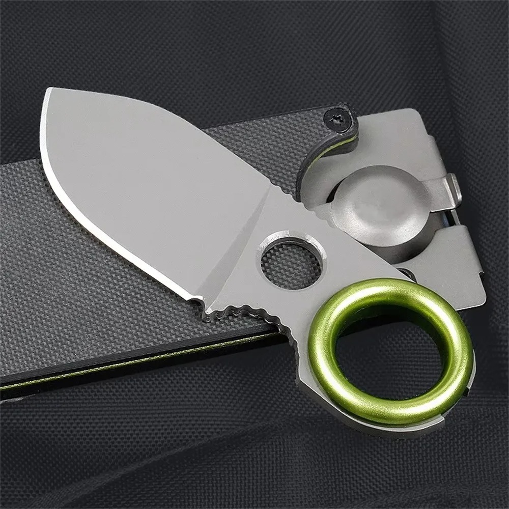 Edc Pocket Carry Fixed Blade - Mini EDC Ring Fixed Blade Knife