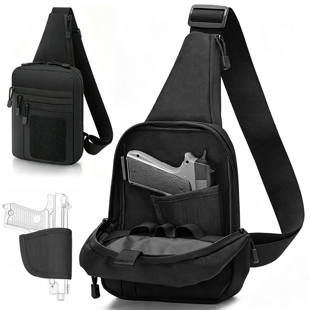 Edc Pistol Carry Bag - Concealed Carry Chest Gun Bag Pistol