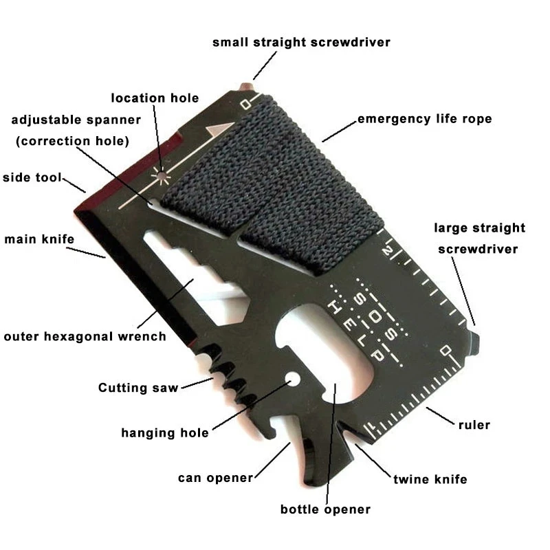Edc Carry Card - EDC Credit Card Multifunctional Pocket Hunting