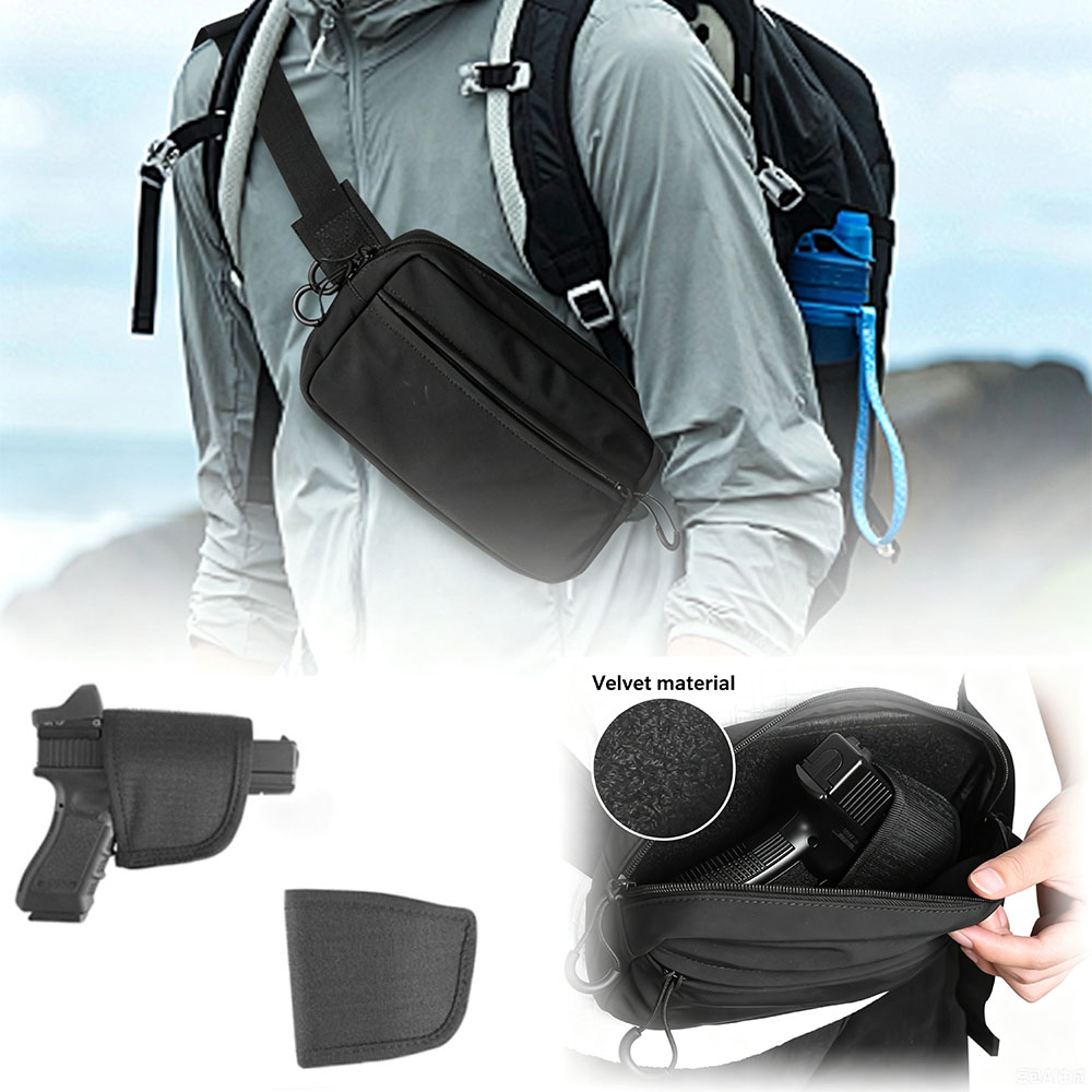 Edc Pistol Carry Bag - Concealed Carry Waist Bag Tactical Fanny