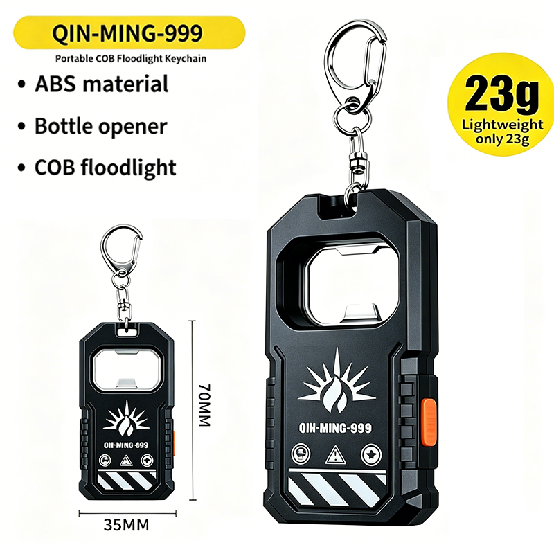 Keychain Flashlight - 2Pcs Portable LED COB Keychain Flashlight