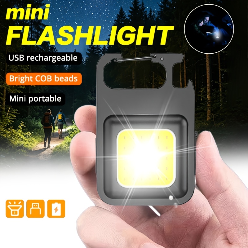 Keychain Flashlight - Portable Keychain Light Mini Multifunctional Camping