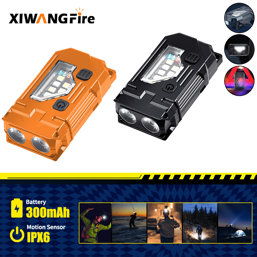 Keychain Flashlight - Mini Keychain EDC Flashlight - Rechargeable