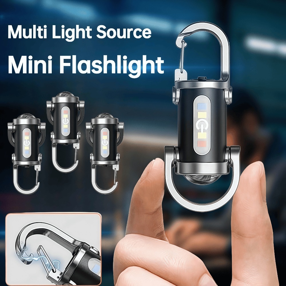 Keychain Flashlight - Portable Keychain Light Mini Keyring Flashlight