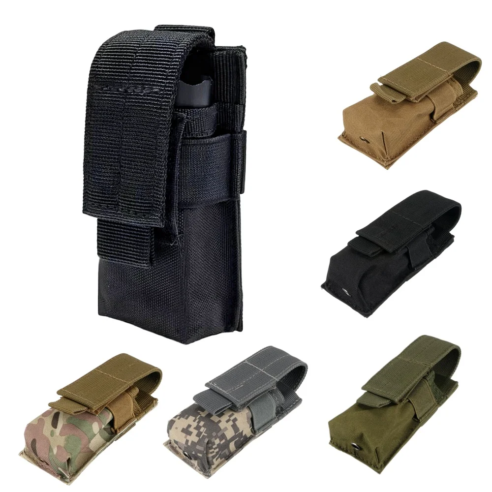 Edc Carry Holster - Molle Tactical M5 Flashlight Pouch 9MM