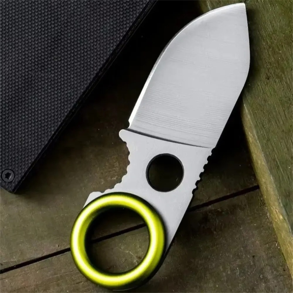 Edc Pocket Carry Fixed Blade - Mini EDC Ring Fixed Blade Knife