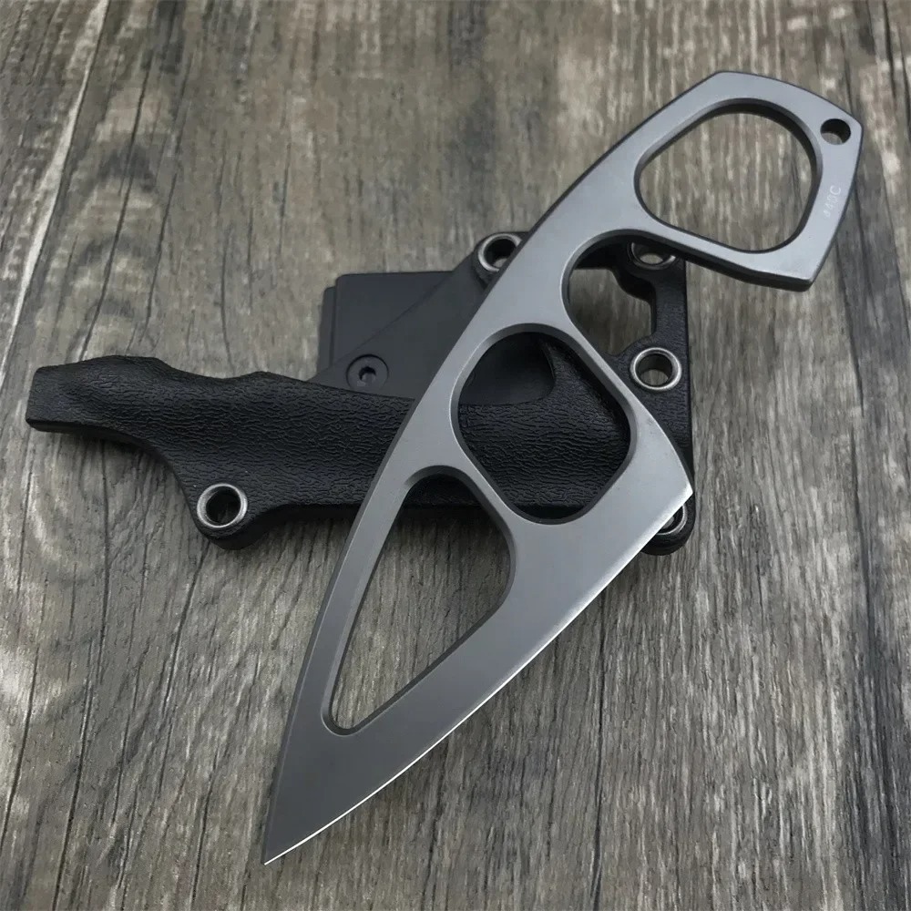 Edc Fixed Blade Deep Carry - High Hardness Neck Knife 440C Blade