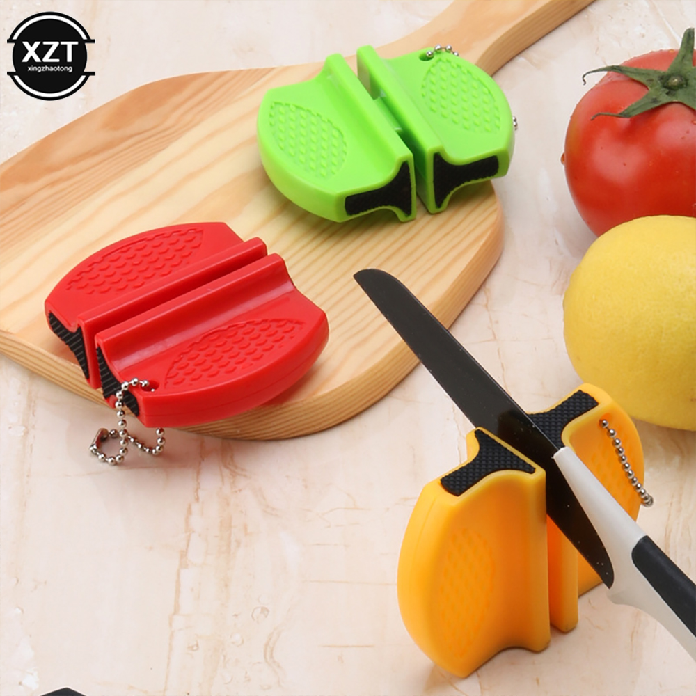 Pocket Knife Ceramic - Portable Mini Double Sided Knife Sharpener