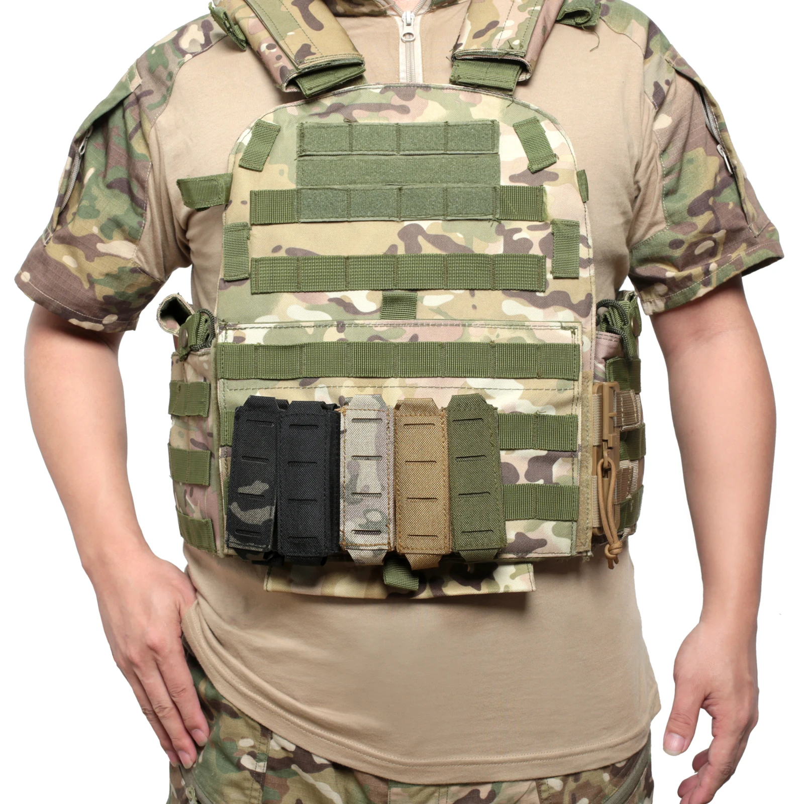 Molle 9mm Magazine Pouch Singl - Edc Carry Holster ulasan dan harga