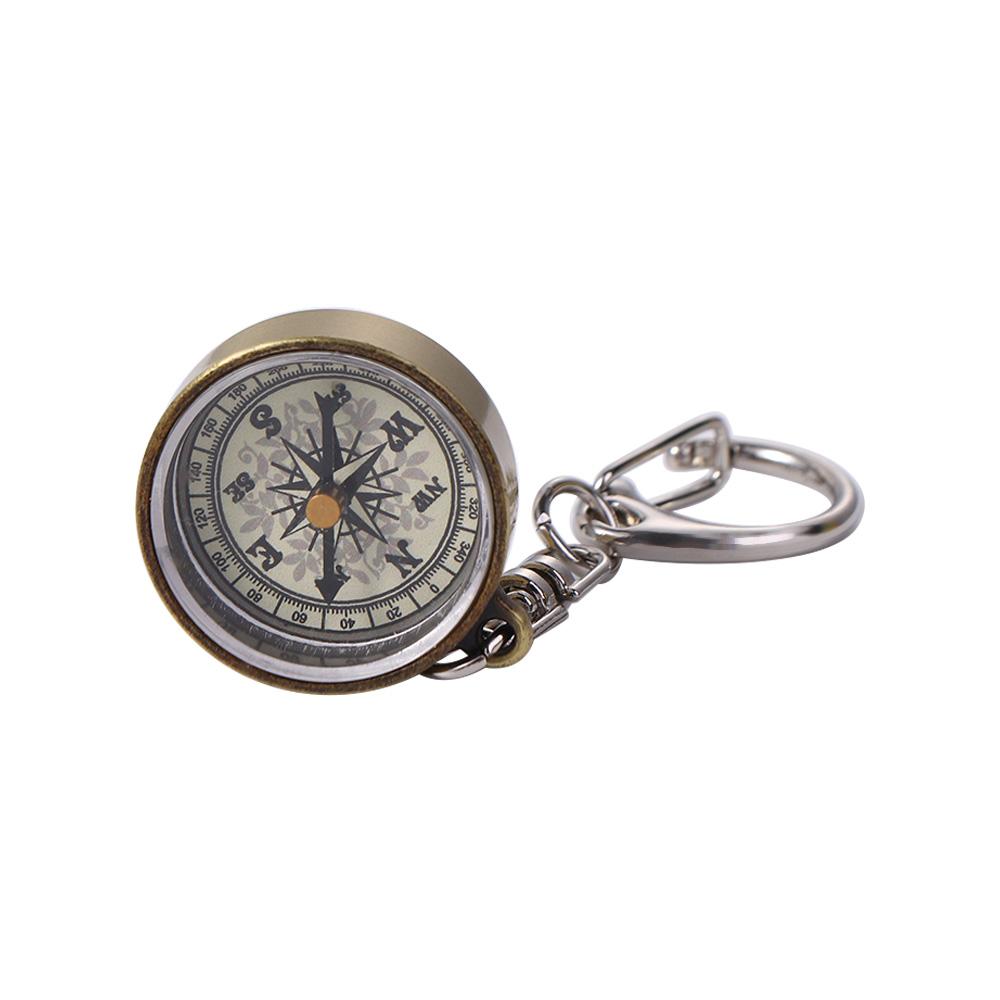 Gold Color Navigation Tools Po - Compass Keychain Mini ulasan dan harga