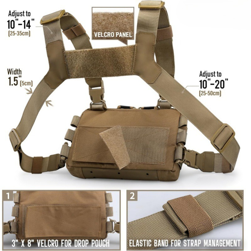 Strap Fishing Vest Tactical Ch - Edc Carry Backpack ulasan dan harga