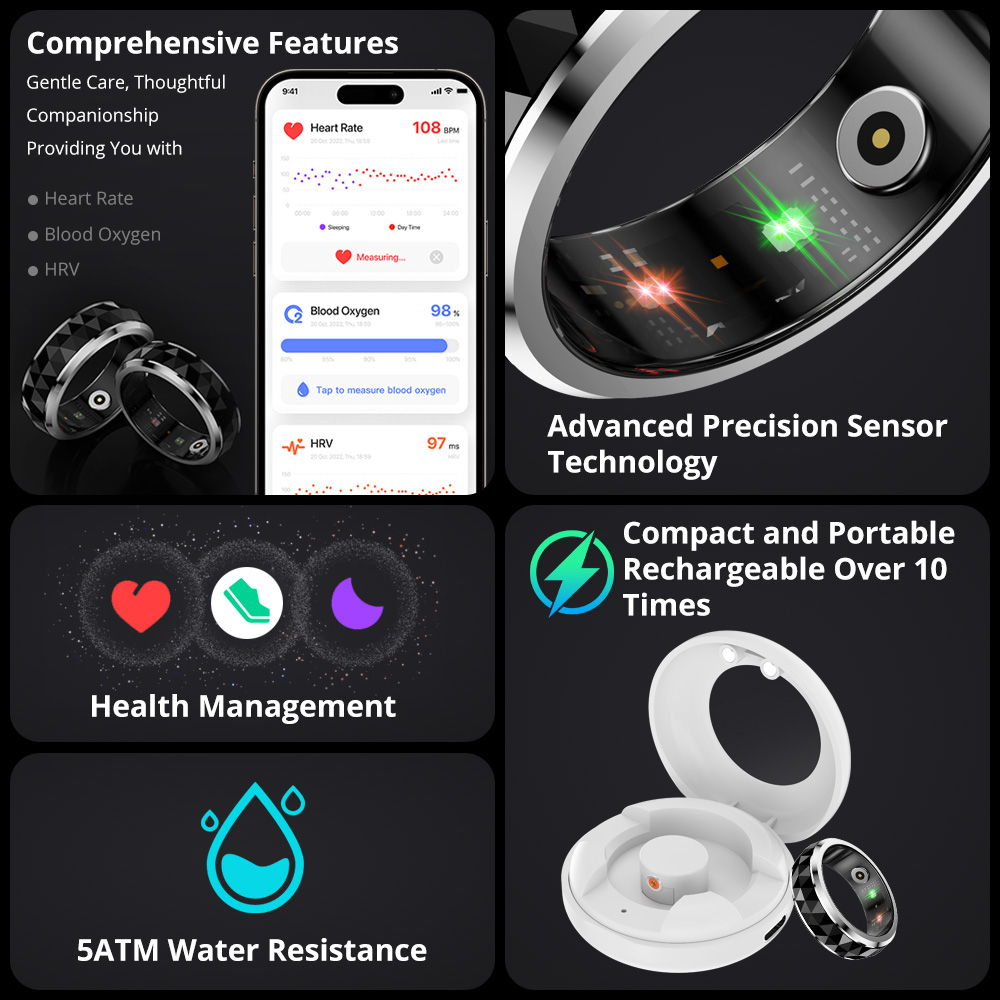 2024 COLMI R11 Smart Ring, Fid - Fidget Spinner Bearing ulasan dan harga