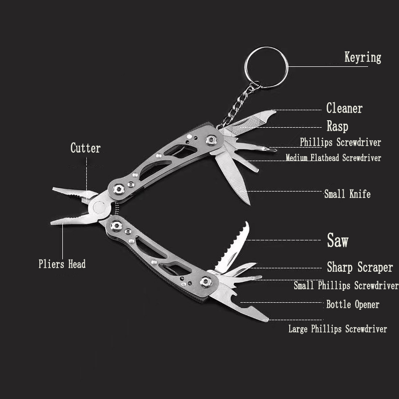 MuqiNush 12 In 1 Mini Keychain - Edc Carry Pliers ulasan dan harga