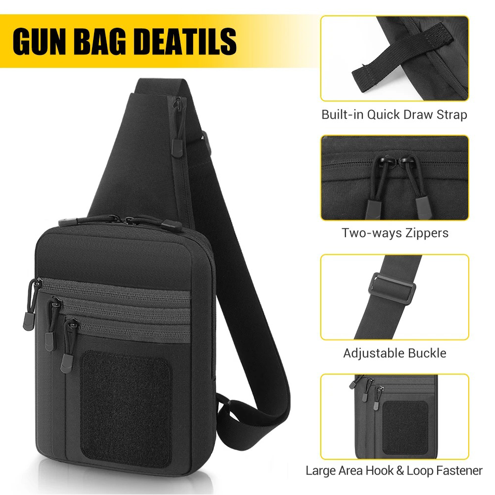 Concealed Carry Chest Gun Bag  - Edc Pistol Carry Bag ulasan dan harga