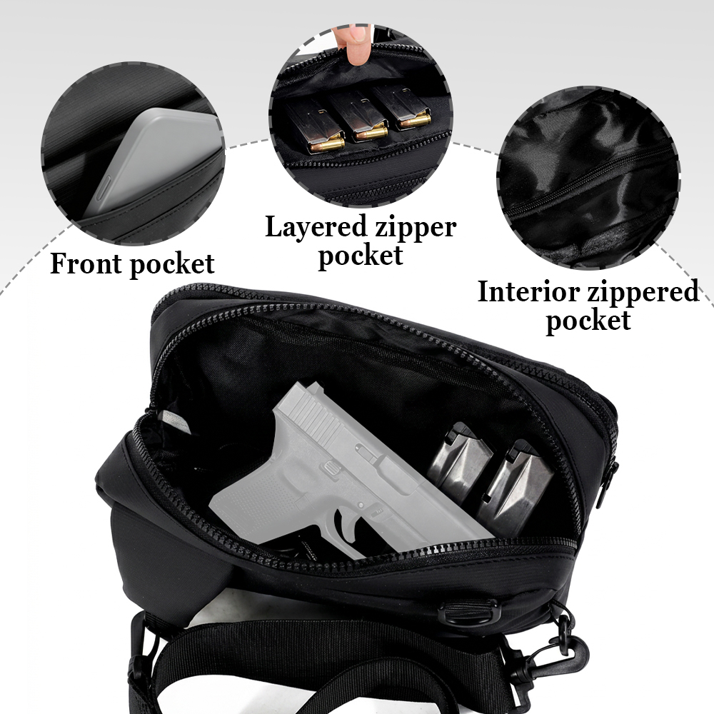 Tactical Pistol Gun Bag Concea - Edc Carry Backpack ulasan dan harga
