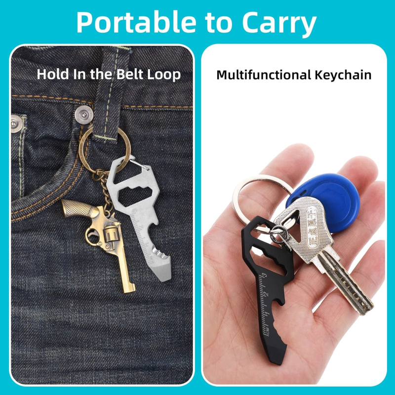 1Pcs Keychain Bottle Opener Mu - Edc Carry Backpack ulasan dan harga
