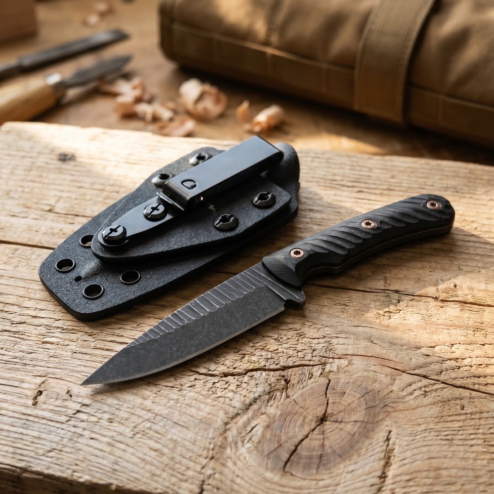 Full Tang Bushcraft Knife D2 B - Edc Fixed Blade Deep Carry ulasan dan harga