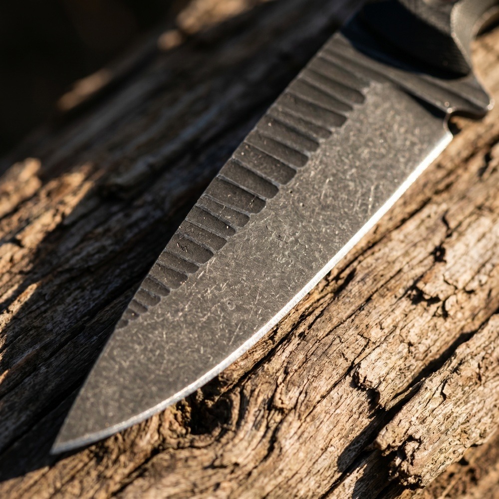 Full Tang Bushcraft Knife D2 B - Edc Fixed Blade Deep Carry ulasan dan harga