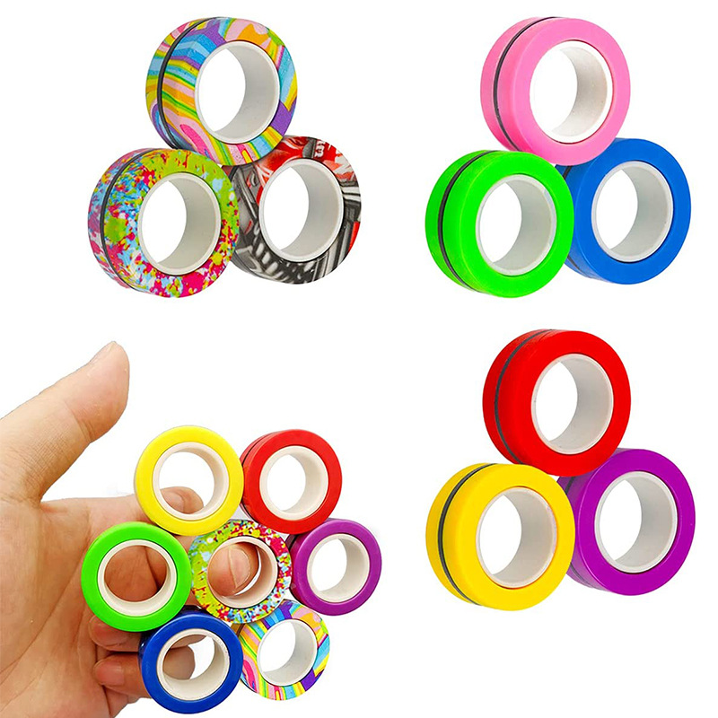 3PCS Fingertip Magnetic Rings  - Fidget Spinner Bearing ulasan dan harga