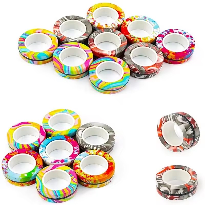3PCS Fingertip Magnetic Rings  - Fidget Spinner Bearing ulasan dan harga