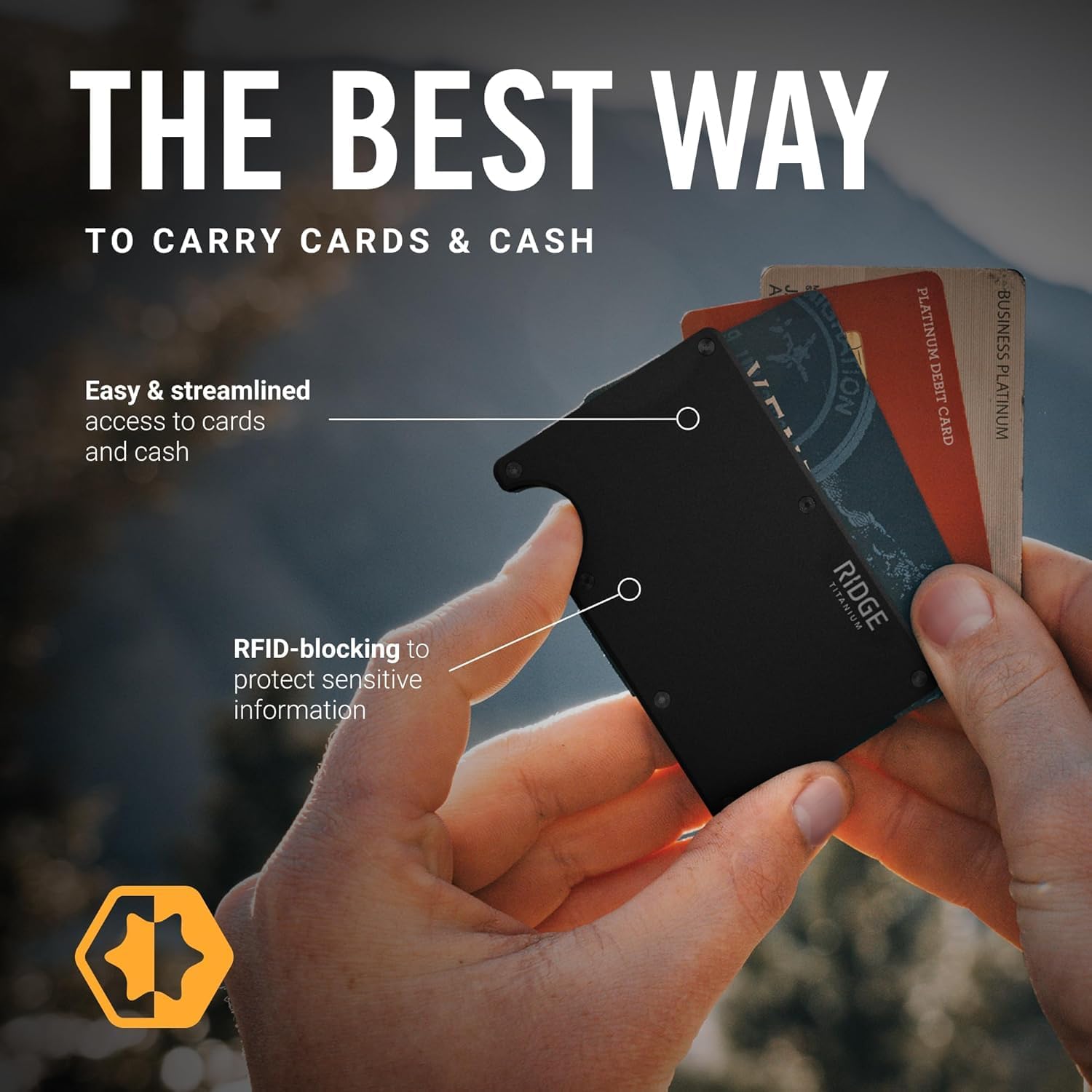 The Ridge Wallet for Men, RFID - Wallet Slim Titanium ulasan dan harga