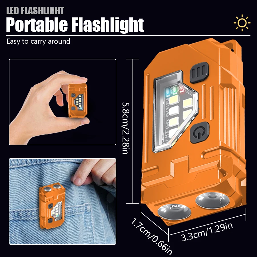 Mini Keychain EDC Flashlight R - Keychain Flashlight ulasan dan harga
