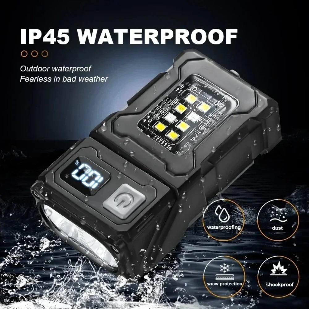 180° Rotatable LED Flashlight  - Keychain Flashlight ulasan dan harga