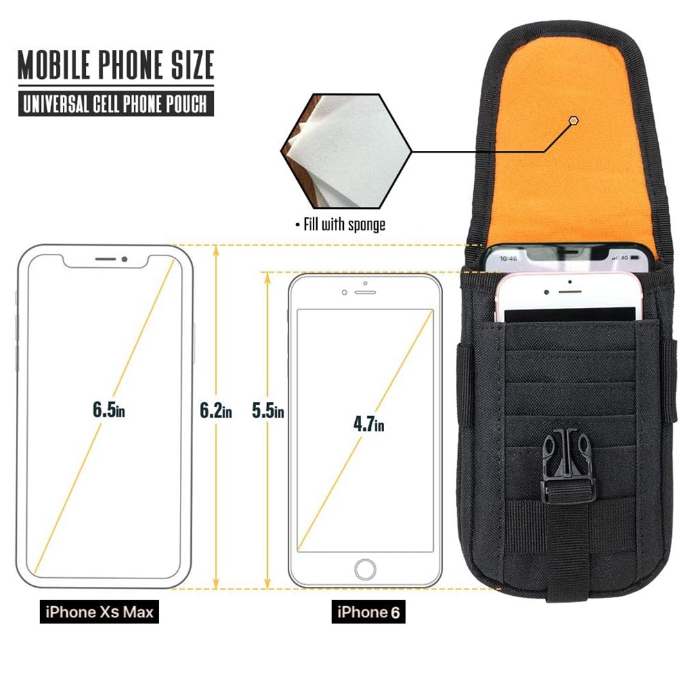 Tactical Phone Pouch Molle,Sma - Edc Carry Card ulasan dan harga