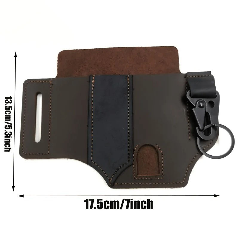 PU Leather EDC Belt Multitool  - Edc Carry Pocket Pouch ulasan dan harga