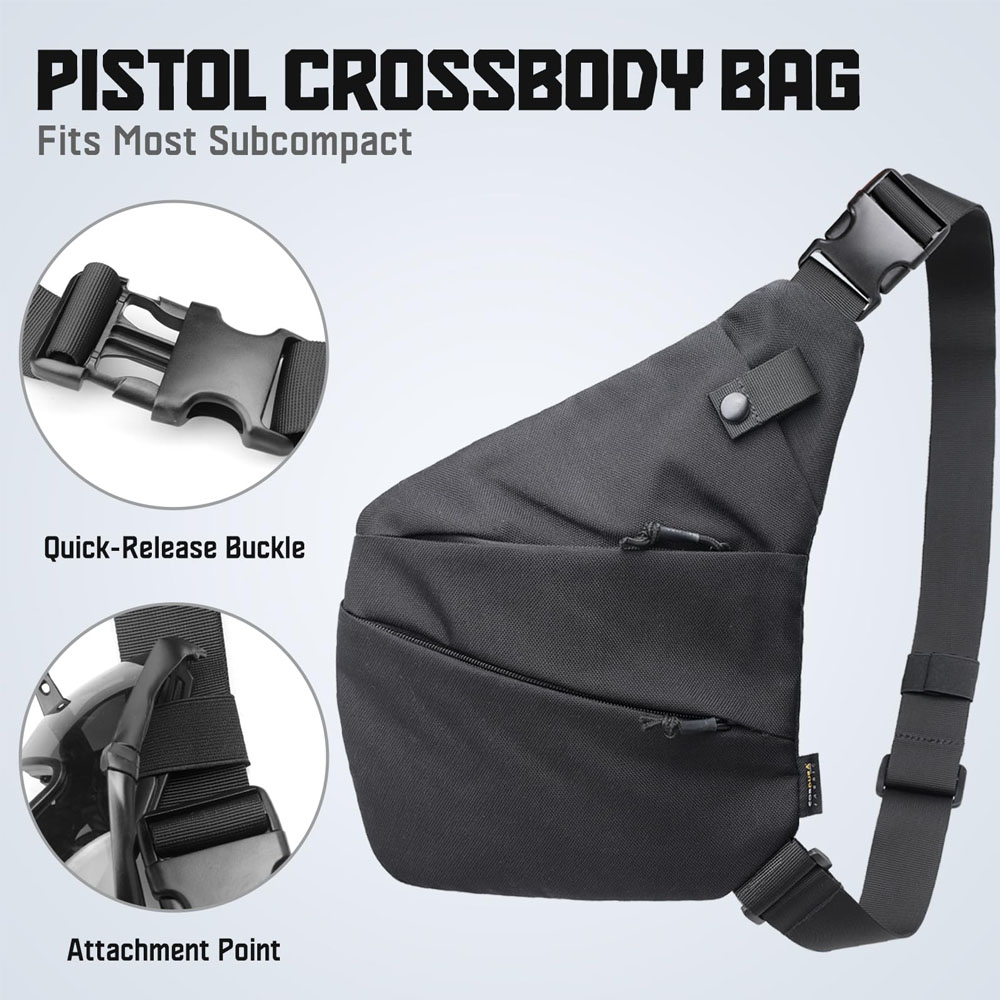 Tactical Concealed Gun Carry B - Edc Pistol Carry Bag ulasan dan harga