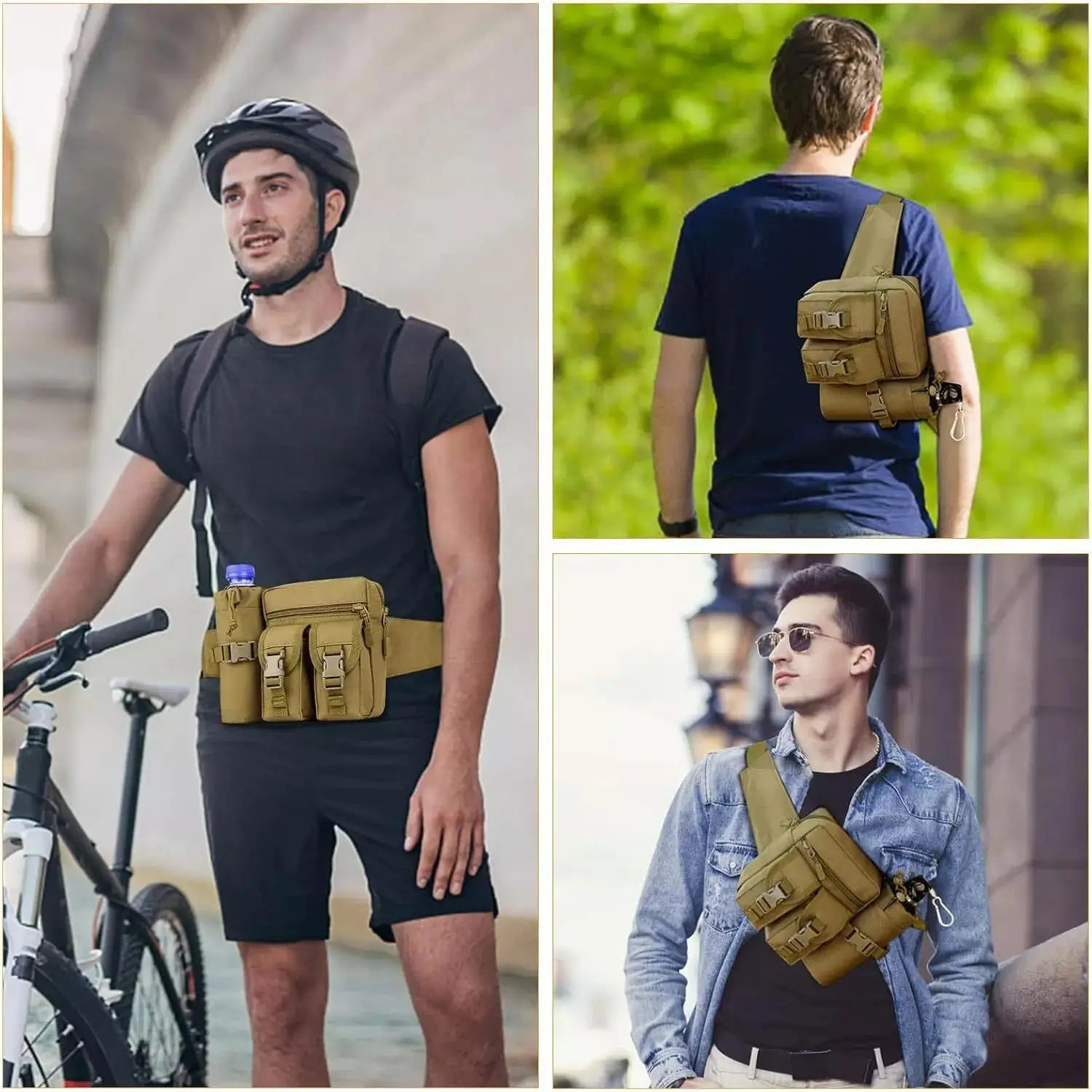 Tactical Fanny Pack for Men Co - Edc Pistol Carry Bag ulasan dan harga