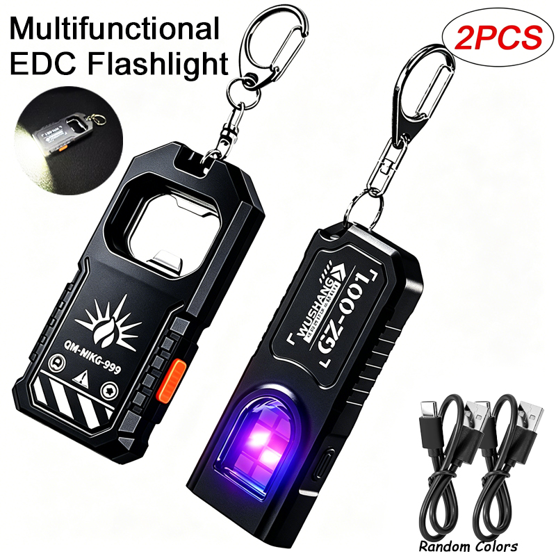 2Pcs Portable LED COB Keychain - Keychain Flashlight ulasan dan harga