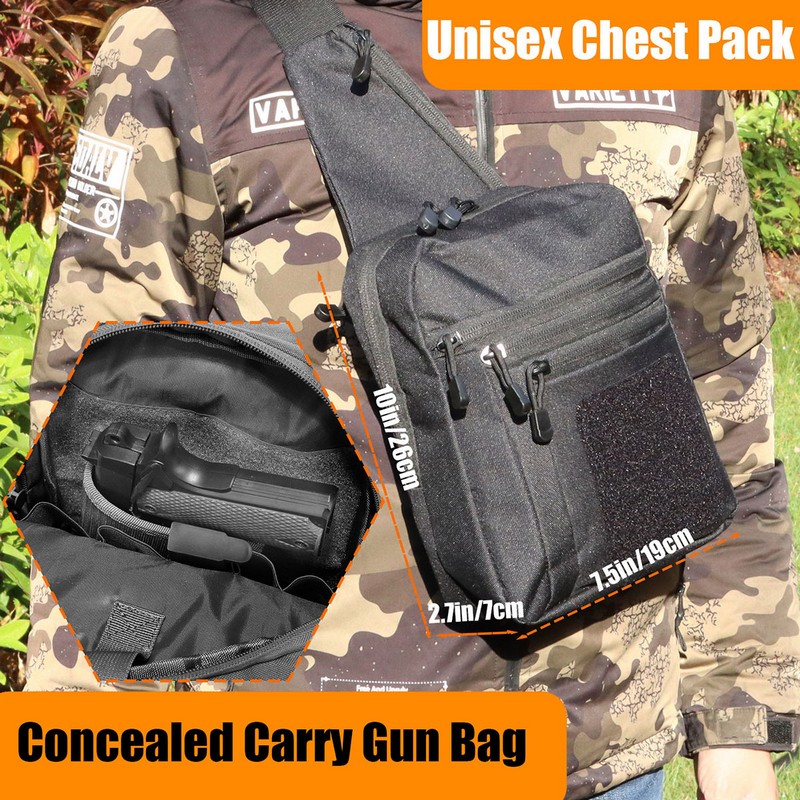 New Tactical Chest Bag Pistol  - Edc Carry Backpack ulasan dan harga