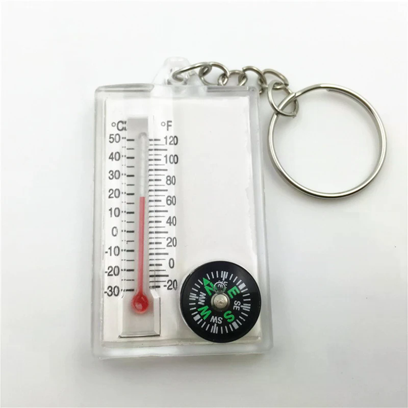 Outdoor Mountaineering Buckle  - Compass Keychain Mini ulasan dan harga