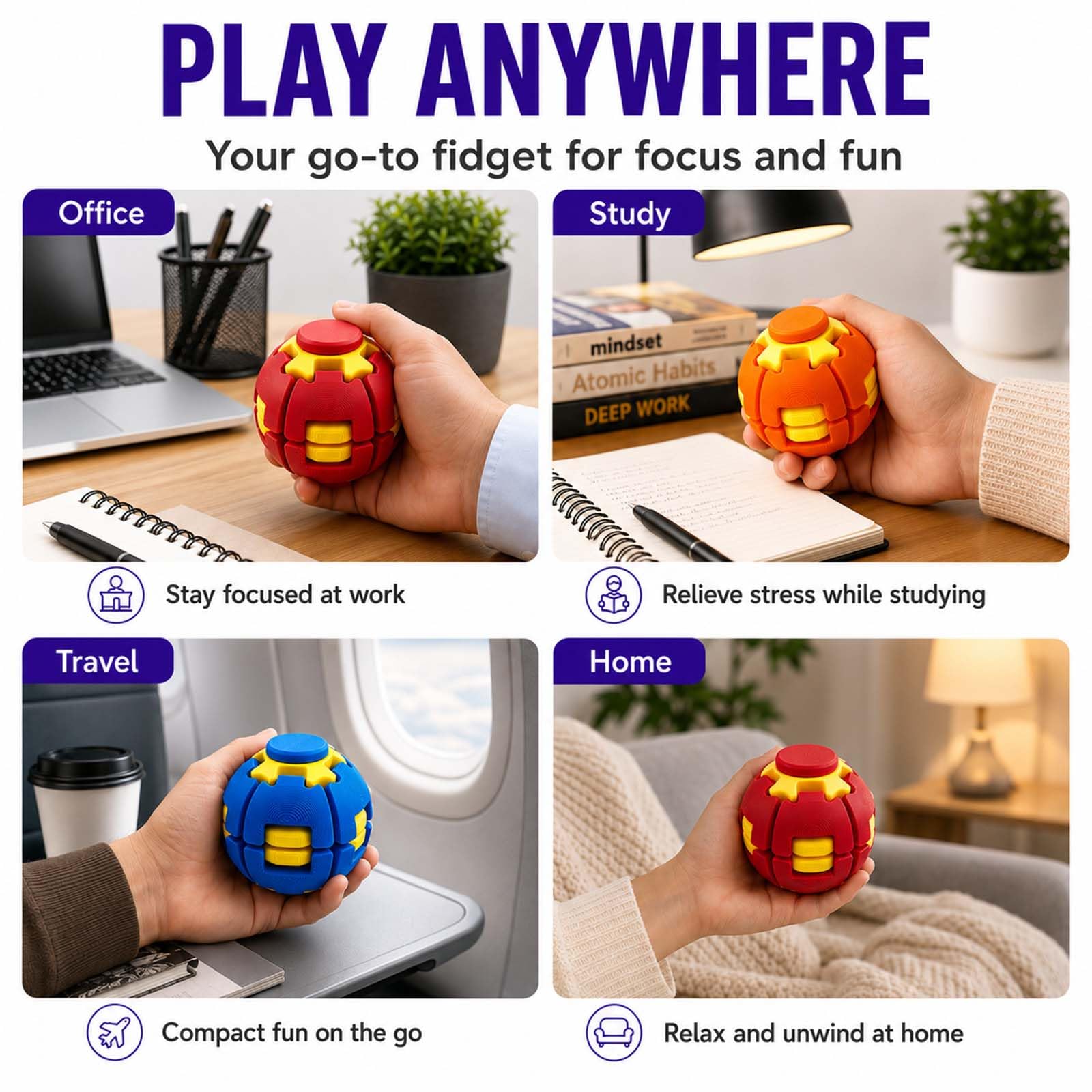 Fidget Spinner Magic Ball Cube - Fidget Spinner Bearing ulasan dan harga