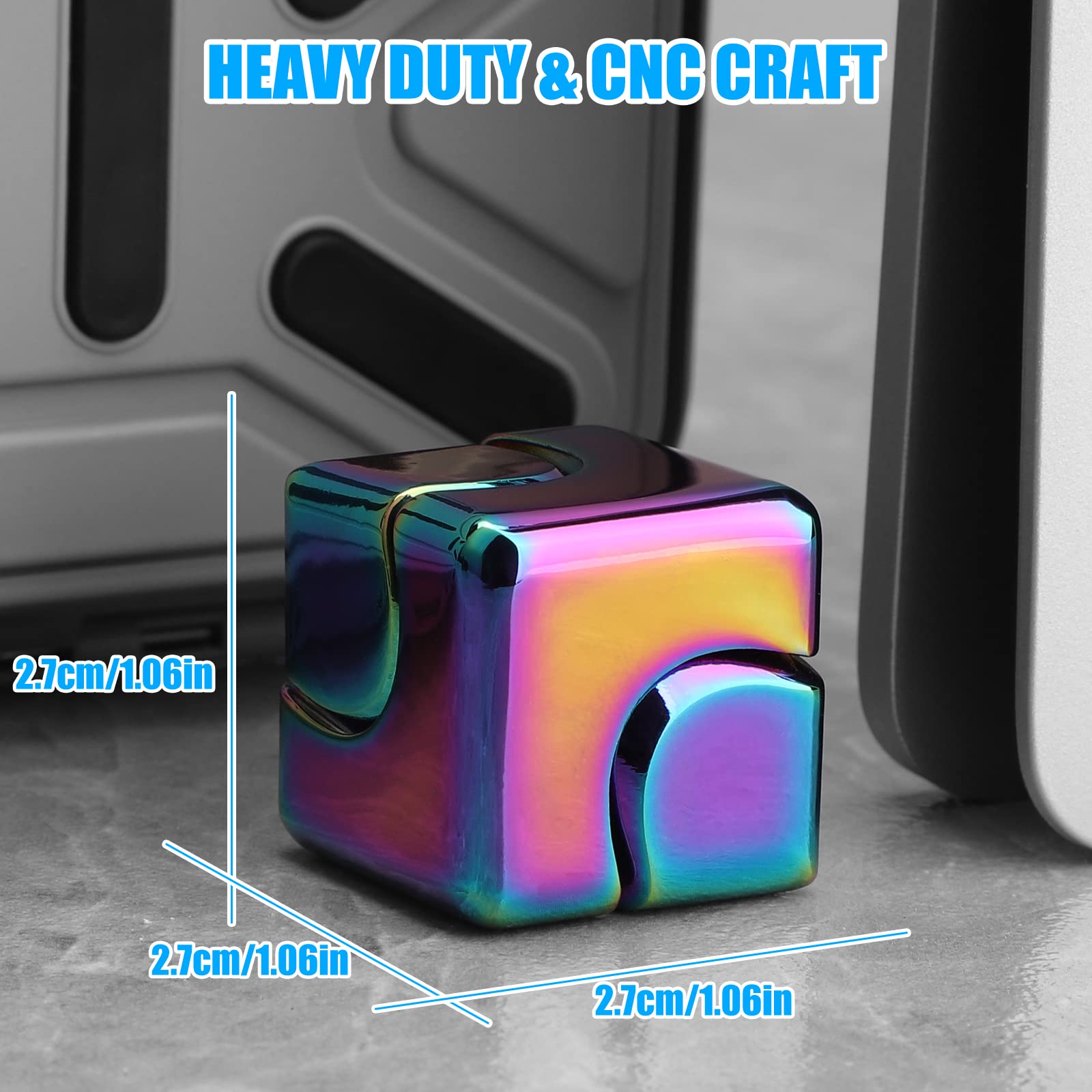 Metal Cube Rotating Fingertip  - Fidget Spinner Bearing ulasan dan harga