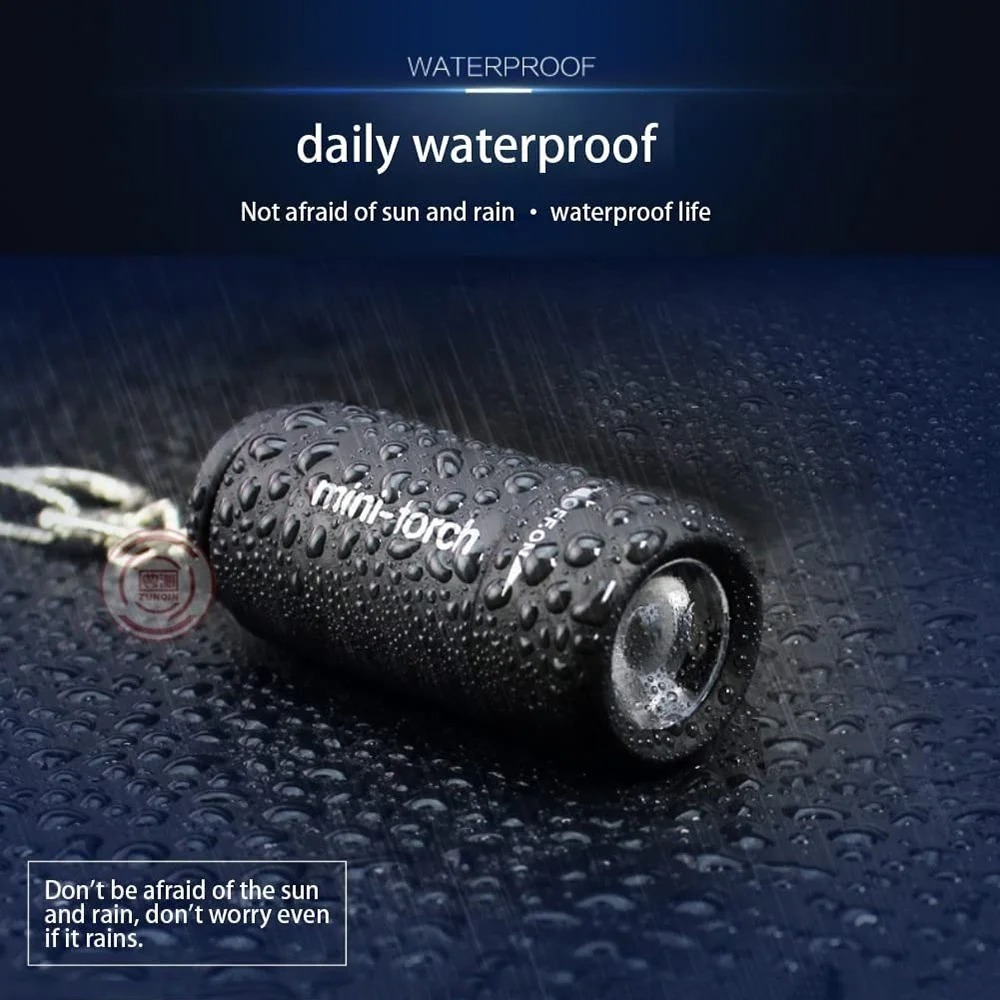 USB Rechargeable Camping Mini  - Keychain Flashlight ulasan dan harga