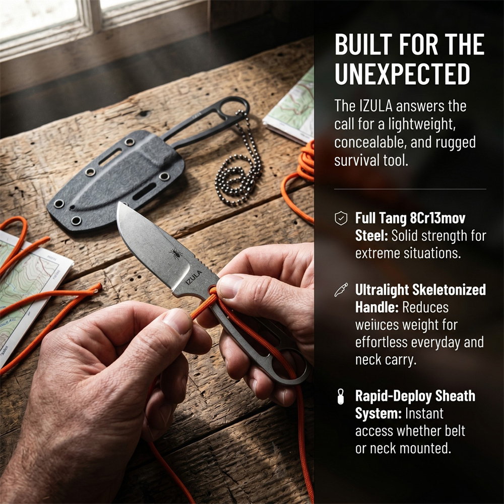 Daily Carry Full Tang Fixed Bl - Edc Fixed Blade Deep Carry ulasan dan harga