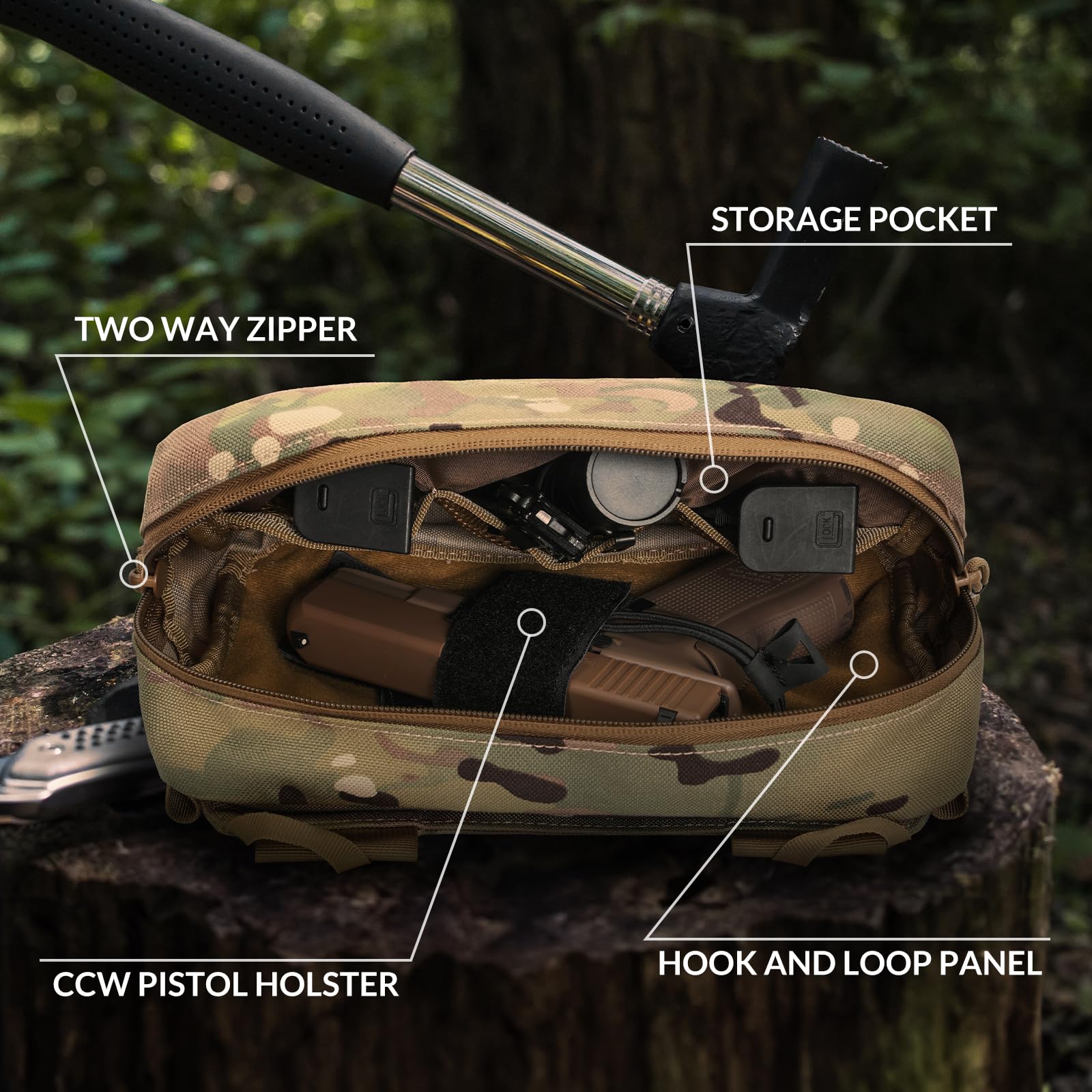 Tactical Fanny Pack, Concealed - Edc Concealed Carry Sling Bag ulasan dan harga