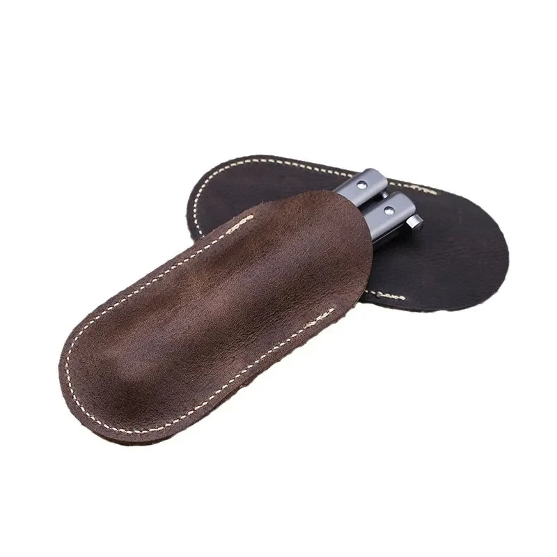 Leather small knife cover carr - Edc Pocket Carry Fixed Blade ulasan dan harga