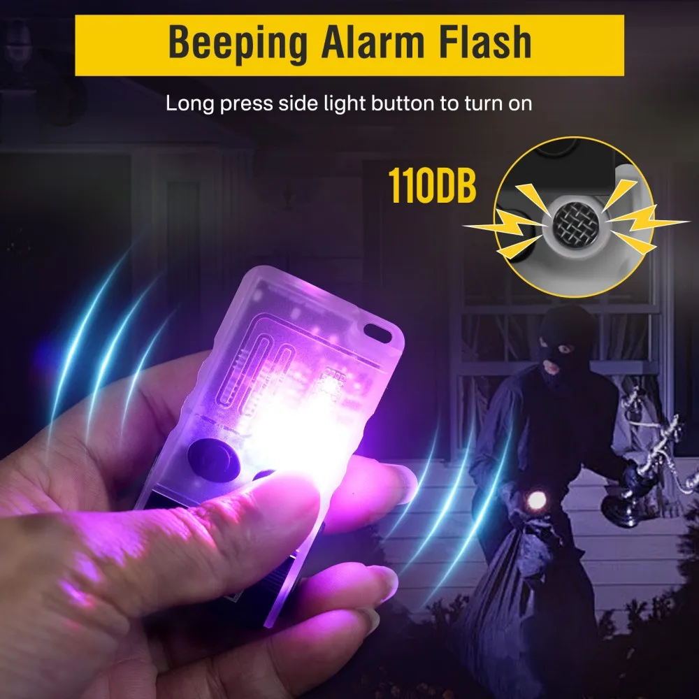 BORUiT V20 Buzzer EDC LED Keyc - Keychain Flashlight ulasan dan harga