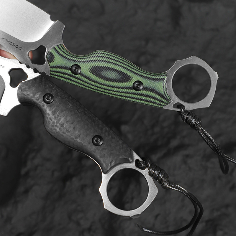 High-hardness DC53 steel strai - Edc Fixed Blade Deep Carry ulasan dan harga