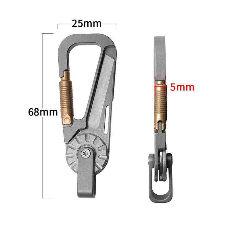 Titanium Alloy Car Keychain fo - Edc Carry Essentials ulasan dan harga