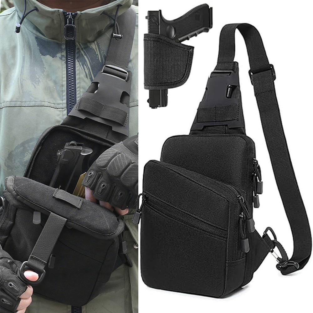 Tactical Pistol Bag Concealed  - Edc Concealed Carry Sling Bag ulasan dan harga
