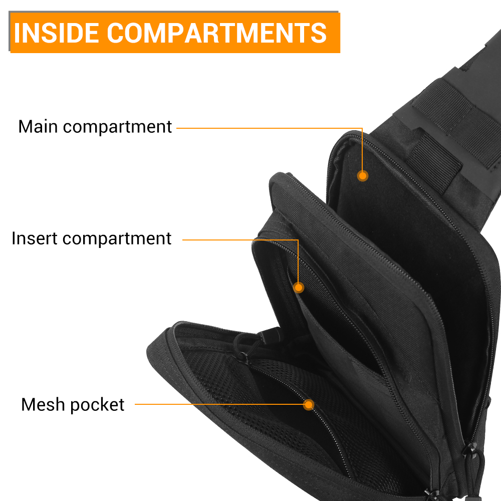 Tactical Pistol Bag Concealed  - Edc Concealed Carry Sling Bag ulasan dan harga