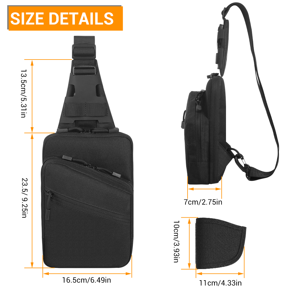 Tactical Pistol Bag Concealed  - Edc Concealed Carry Sling Bag ulasan dan harga
