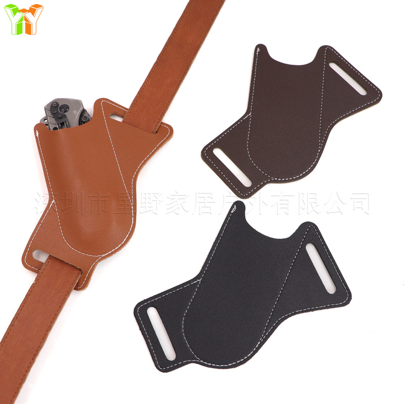 Leather Folding Knife Sheath,  - Edc Carry Pocket Pouch ulasan dan harga