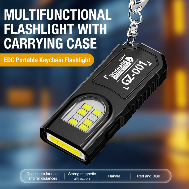 Portable Keychain LED COB Flas - Keychain Flashlight ulasan dan harga